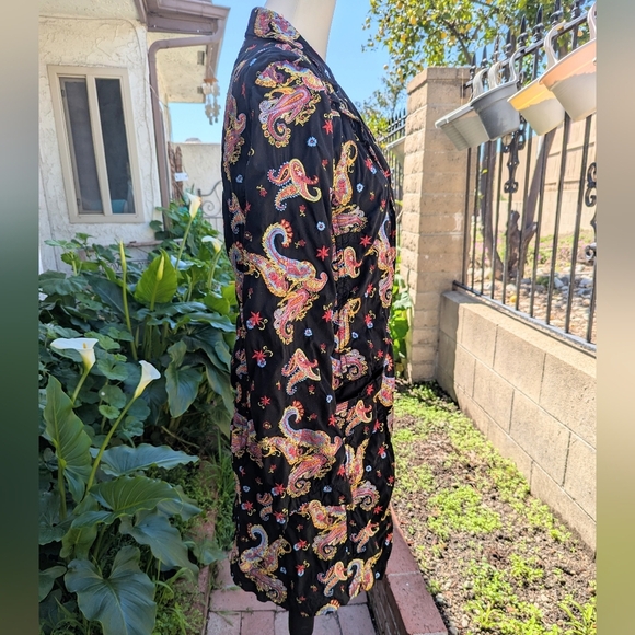 Johnny Was Paisley Embroidered Coat - Picture 3 of 7